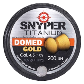 Chumbinho Snyper Titanium Domed Gold 4.5mm 200un.
